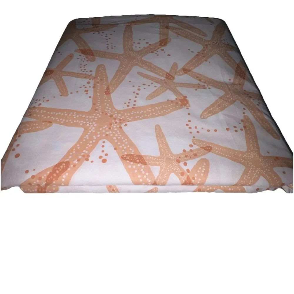 The Company Store Duvet Cover Starfish Print Beachy Lake Shore Size Twin XL NEW